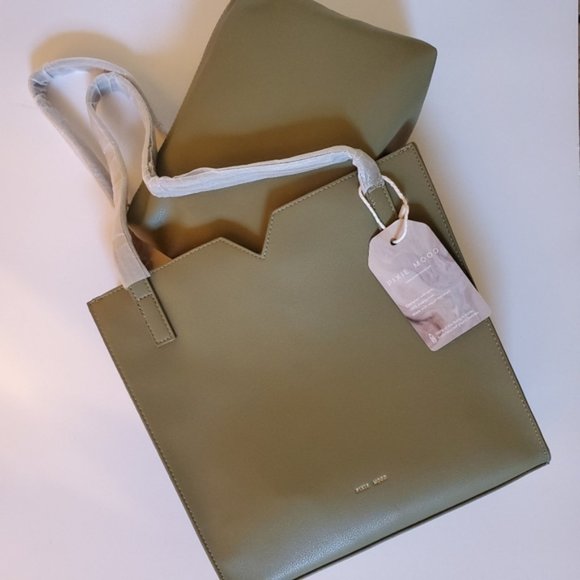 NWT Pixie Mood Tote Bag Purse Handbag Mini Alicia Ali Sage Green Vegan - Picture 2 of 6